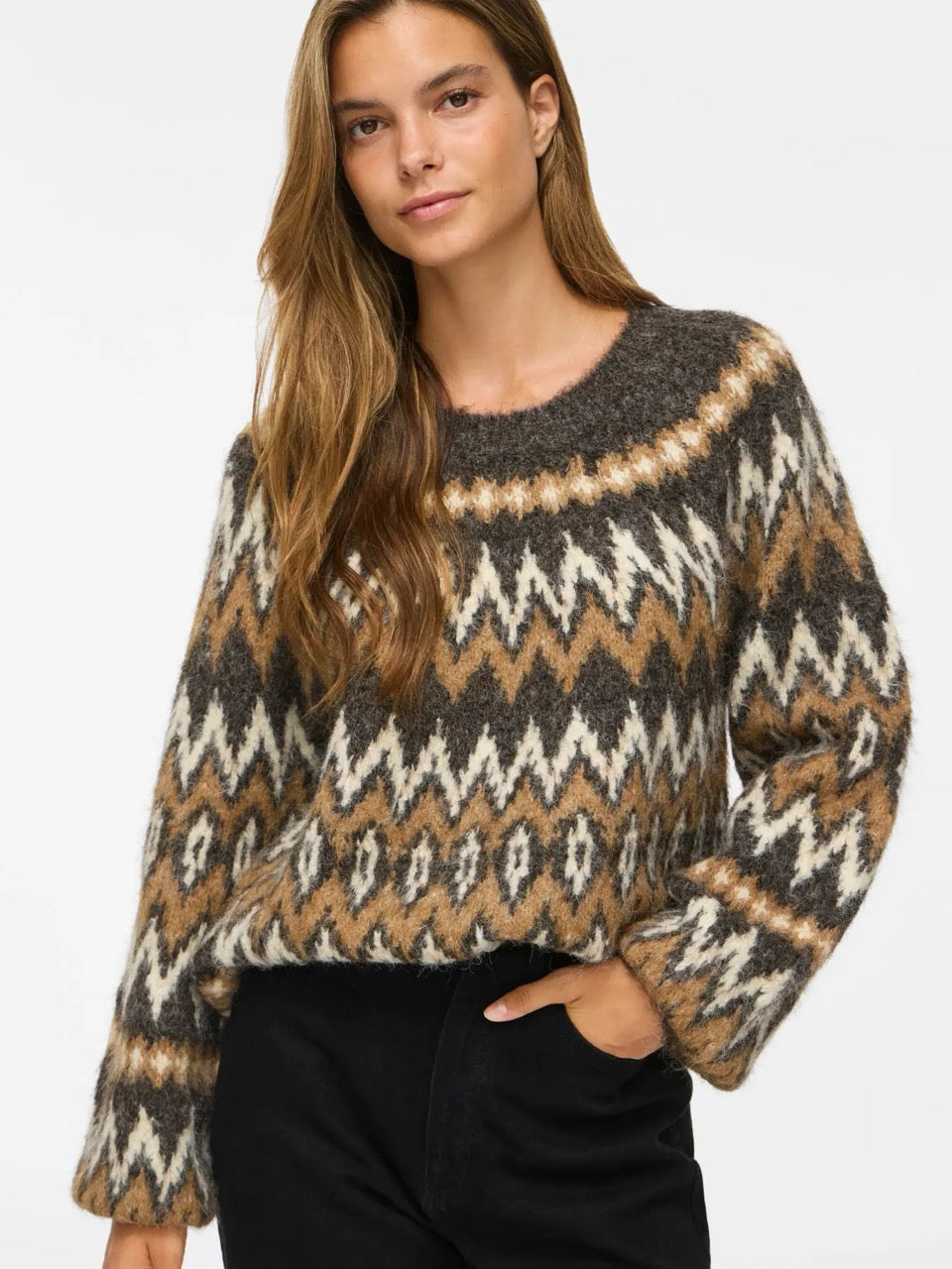 Vila Vibows Jacquard Sweater