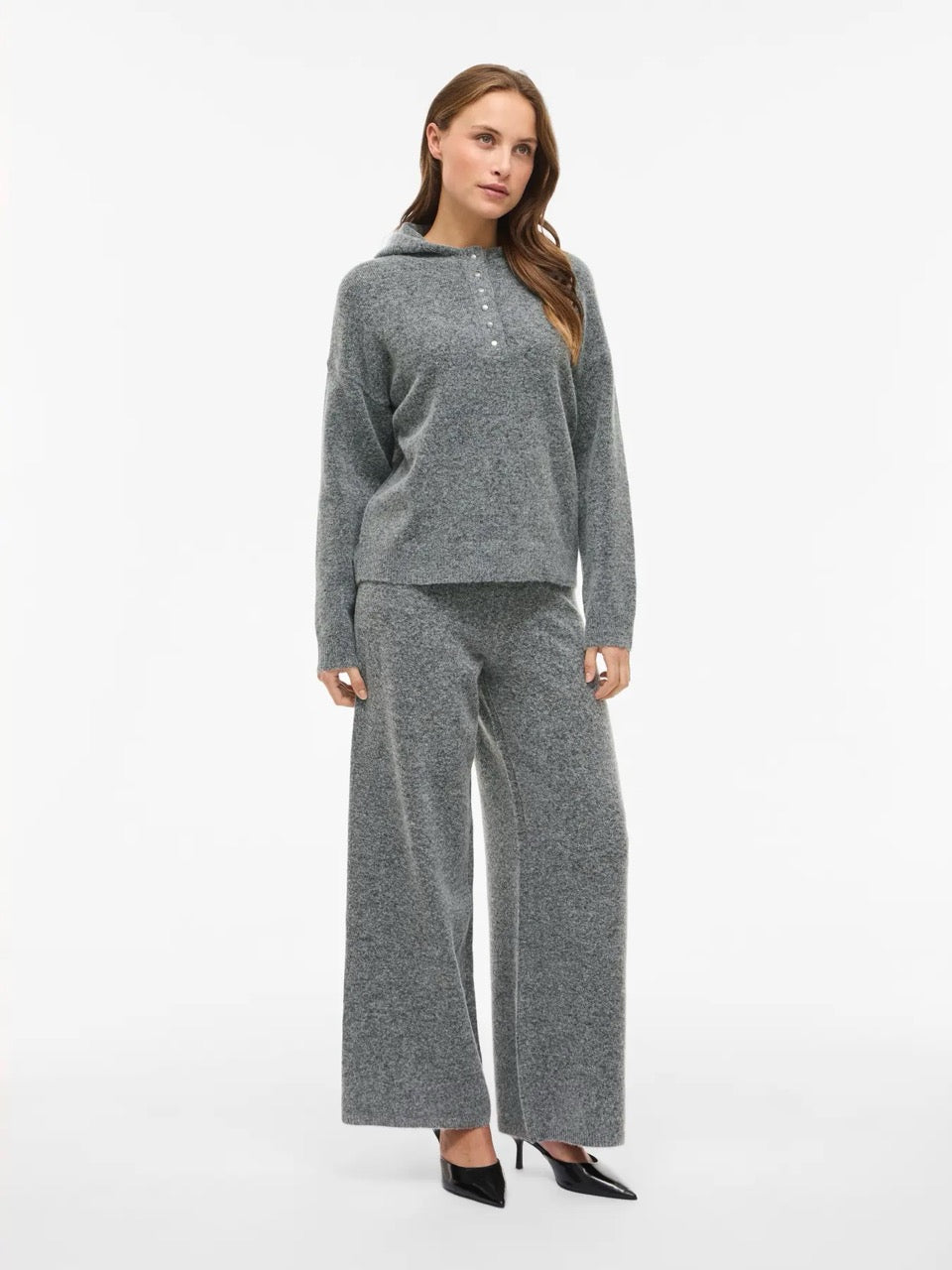 VILA Vicasti Hoodie Knit Top