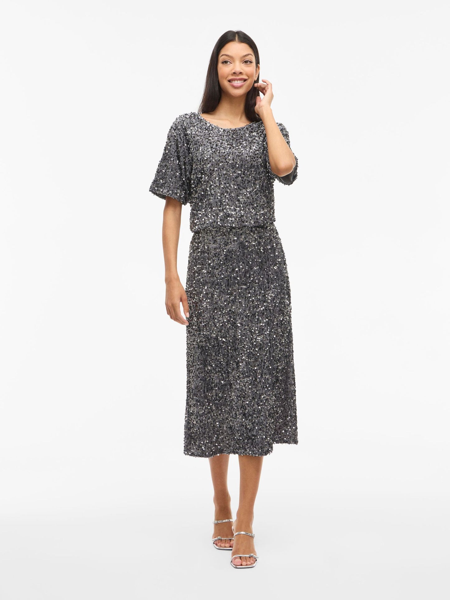 VILA Vifaith Sequin Skirt