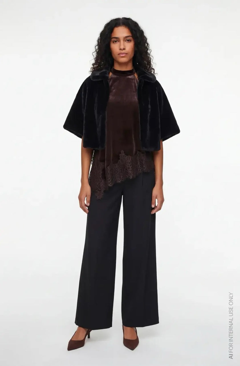 Vila Vifully Faux Fur Cape