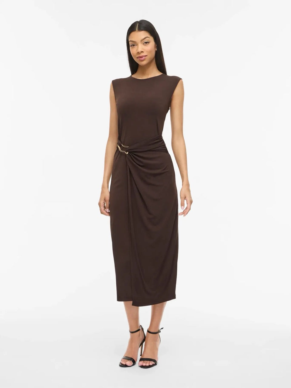 Vila Vijustine Midi Dress
