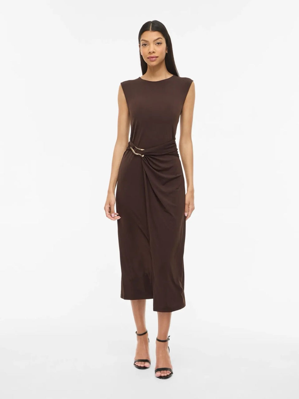 Vila Vijustine Midi Dress