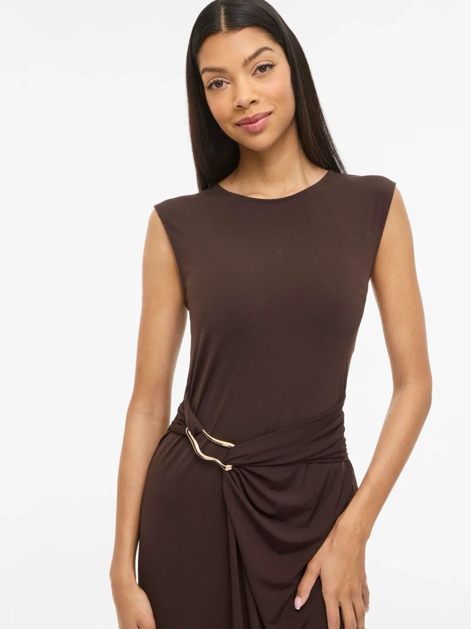 Vila Vijustine Midi Dress