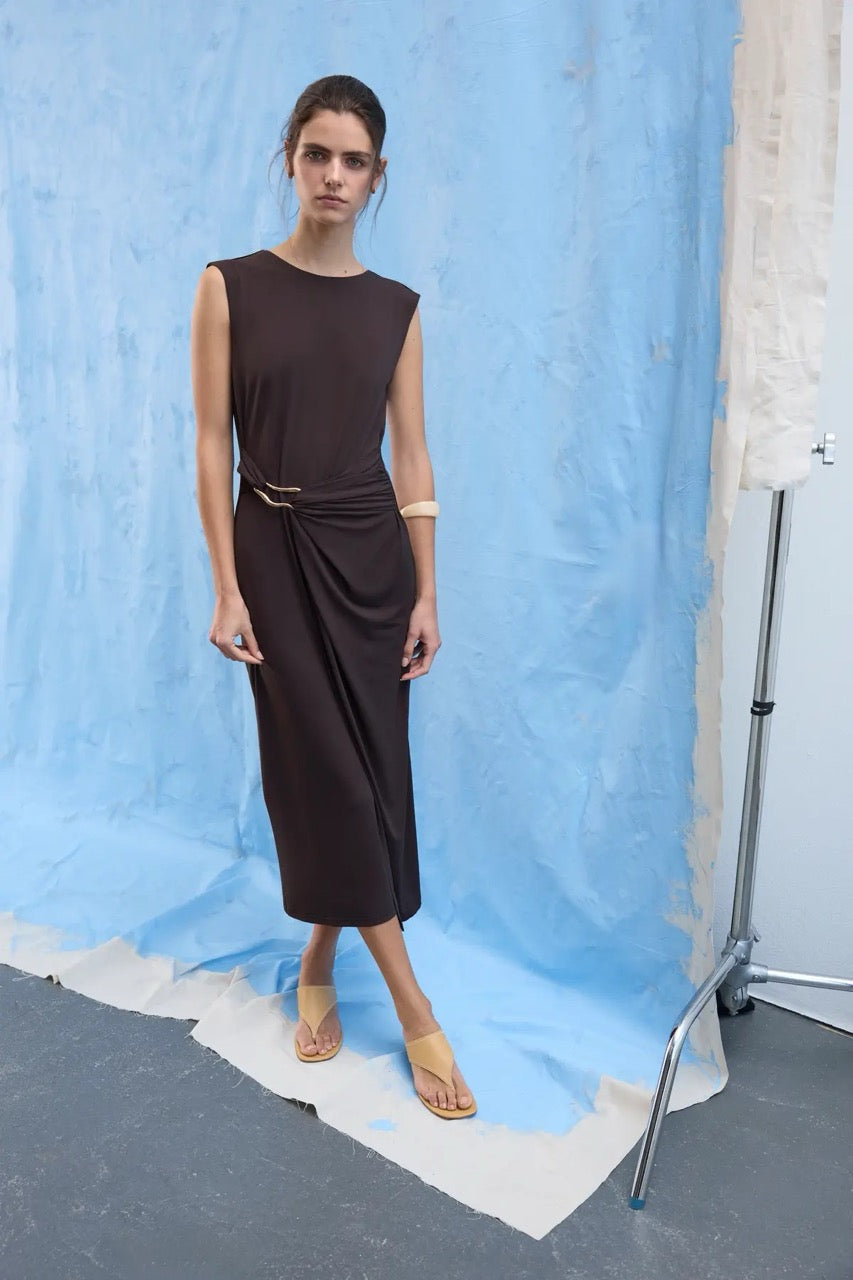 Vila Vijustine Midi Dress