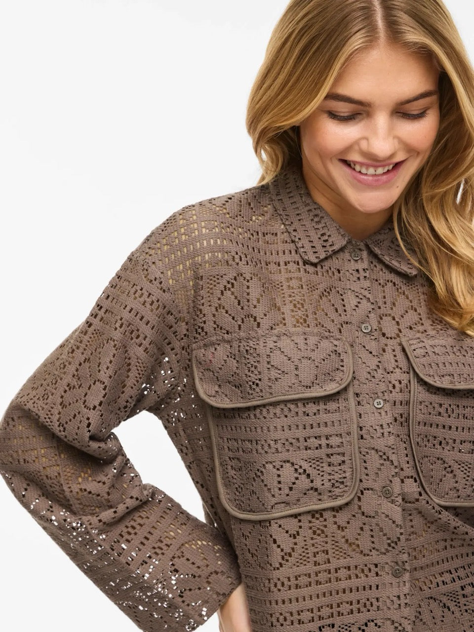 Vila Vimerinda Crochet Cardigan