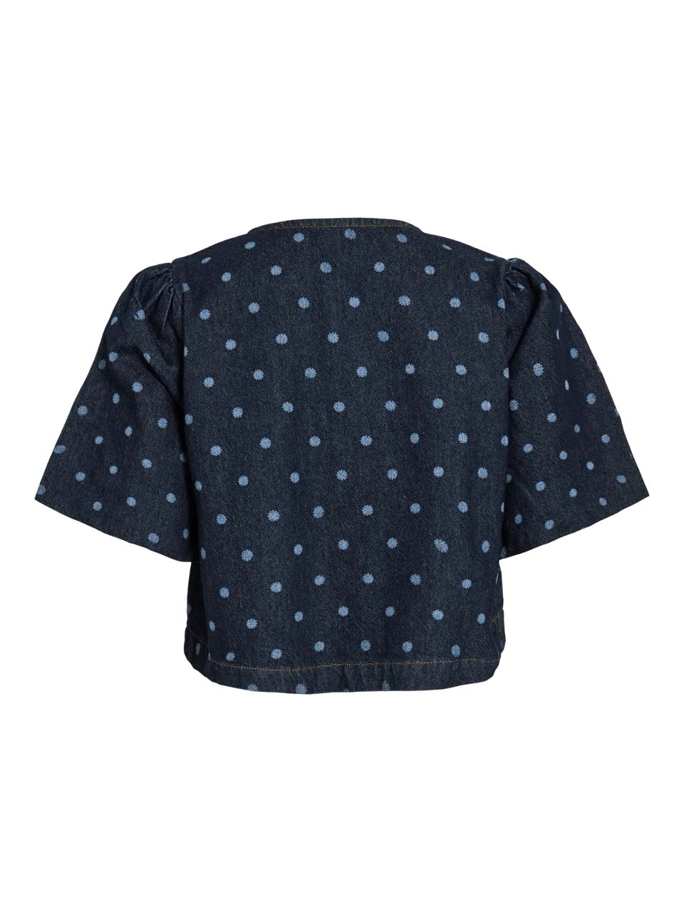 Vila Vipal Dot Denim Top