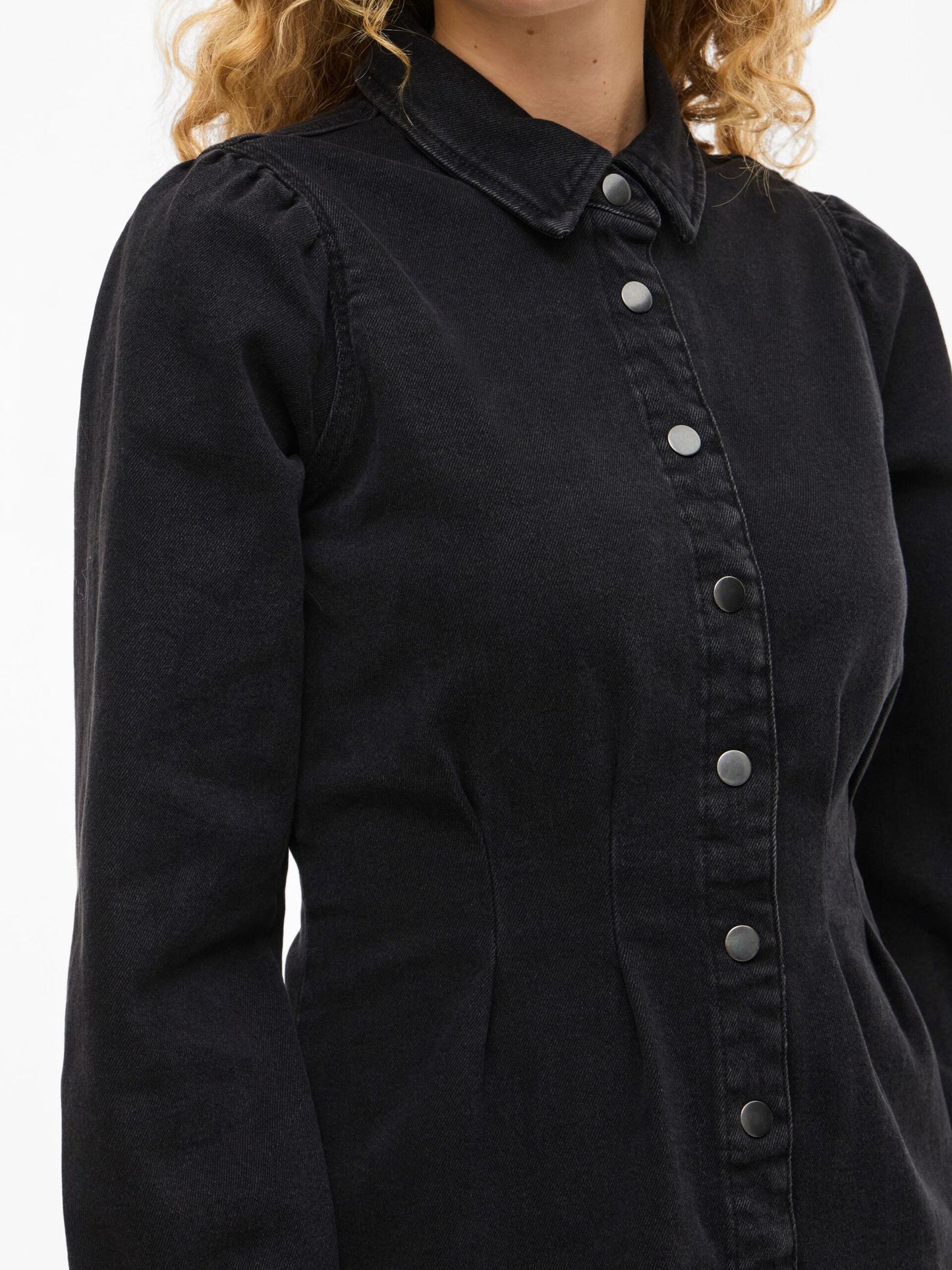 VILA Visol Pleat Denim Dress