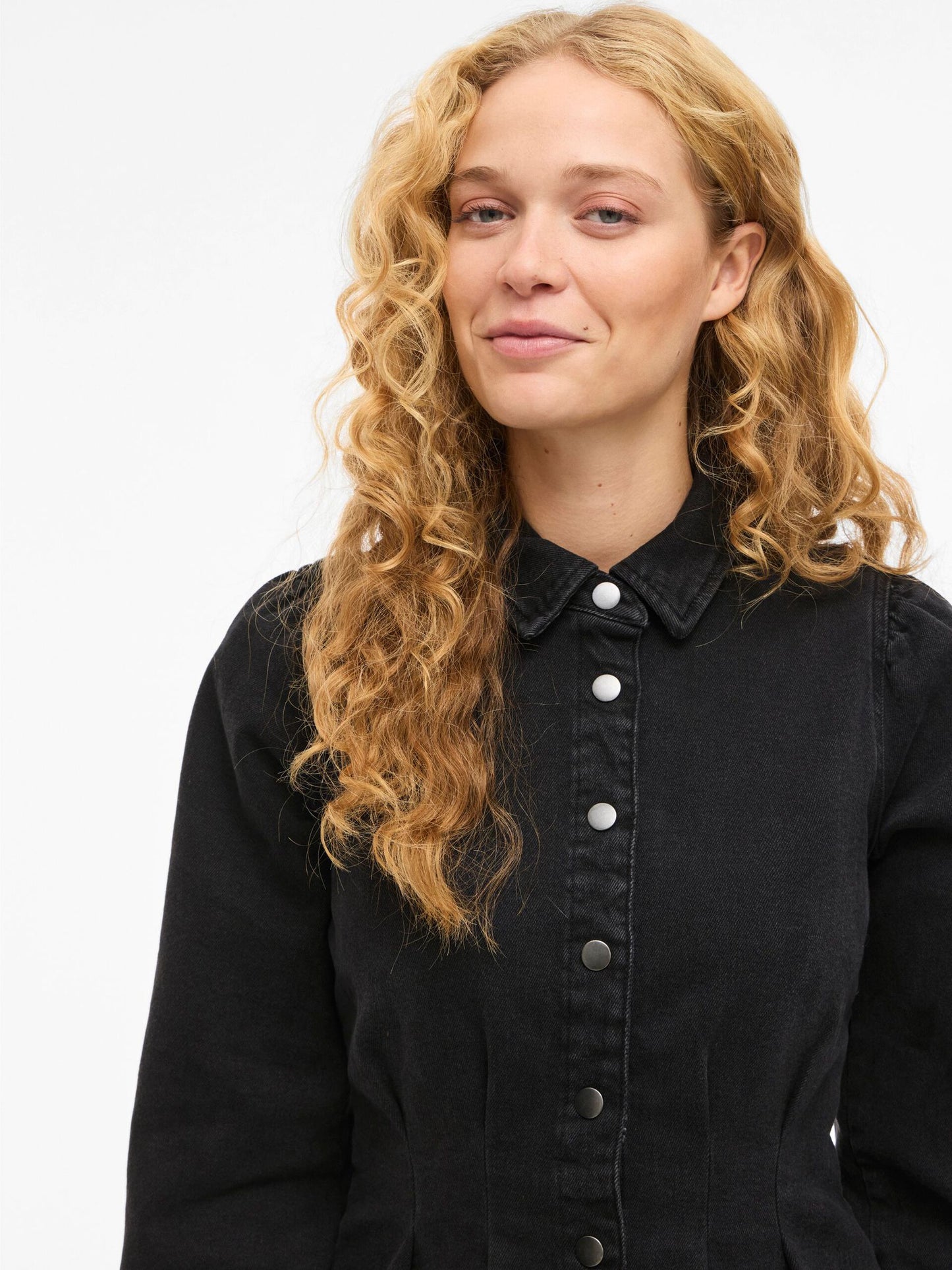 VILA Visol Pleat Denim Dress