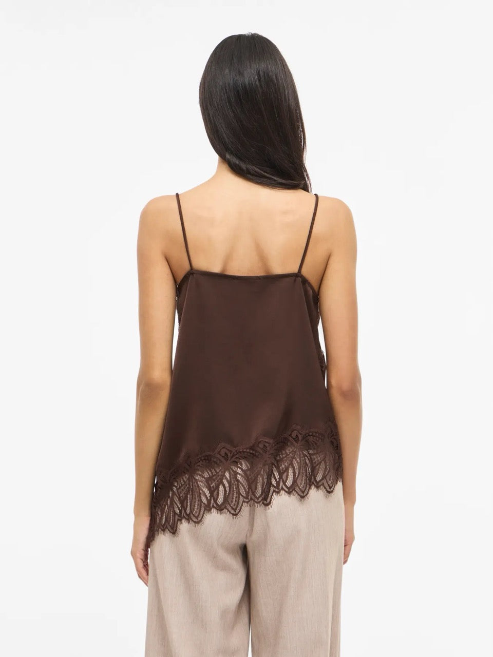 VILA Vilea Lace Strap Top