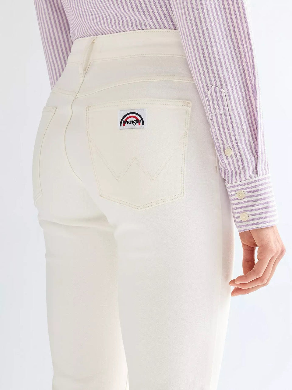 Wrangler Flare Worn White
