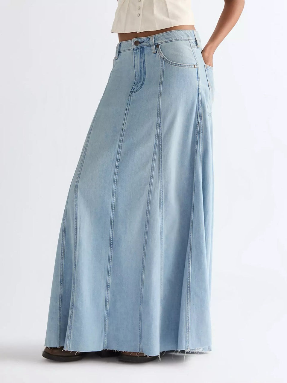 Wrangler Radiating Maxi Skirt