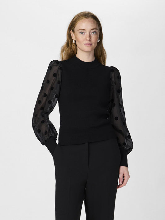 YAS Dotme Knit Pullover