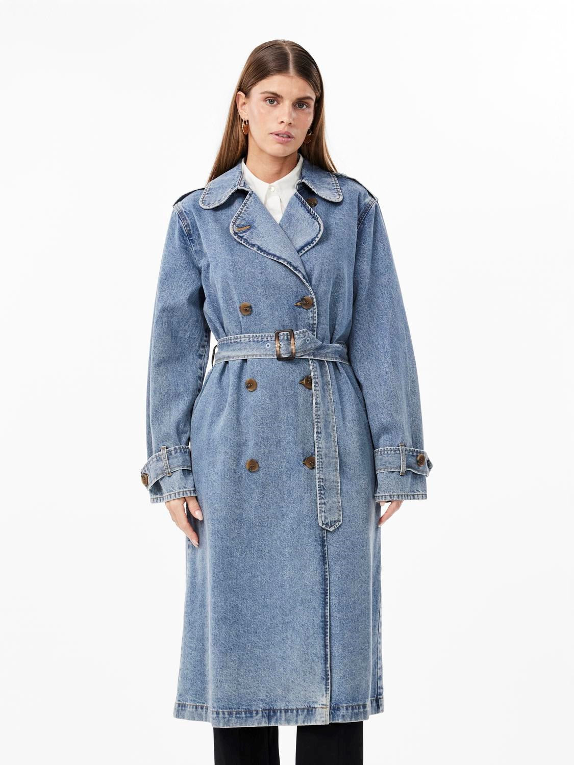 YAS Karli Denim Trench