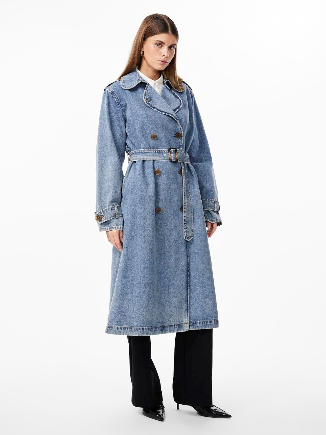 YAS Karli Denim Trench