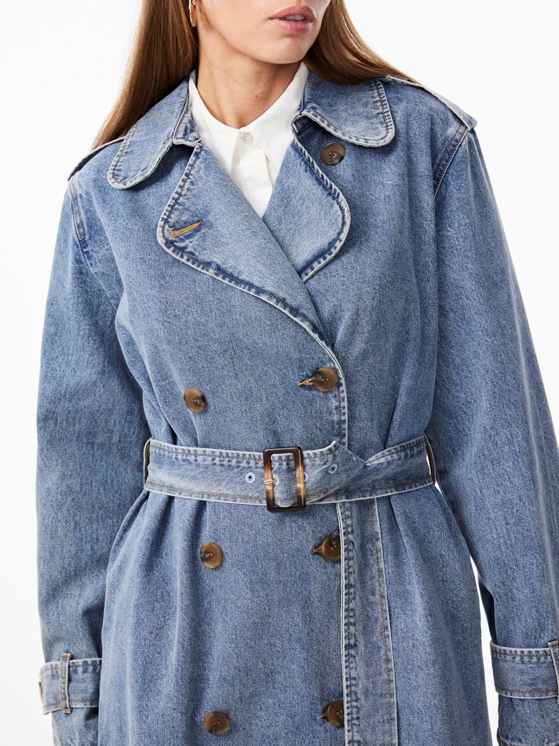 YAS Karli Denim Trench