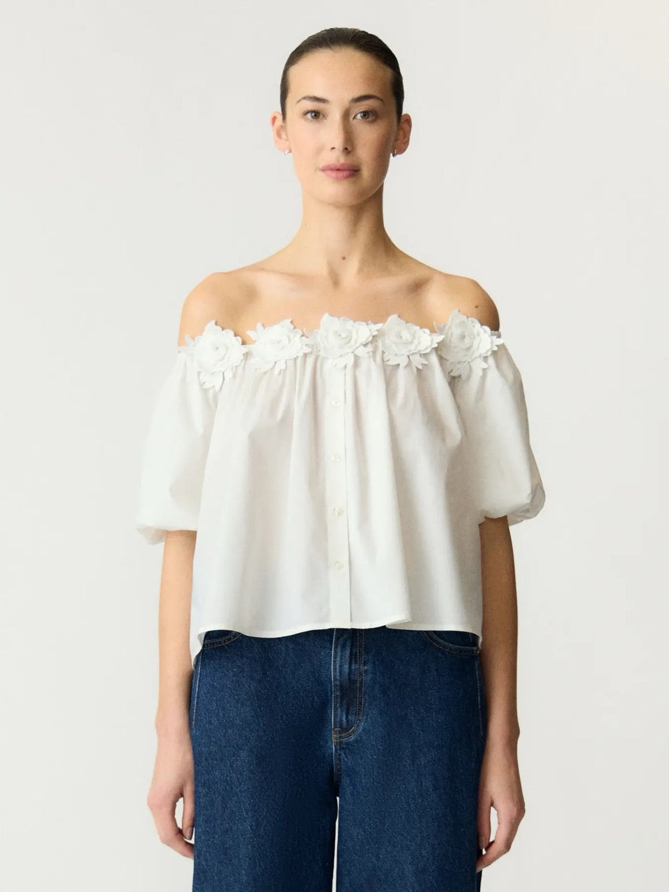 YAS Manly Off-Shoulder Blouse