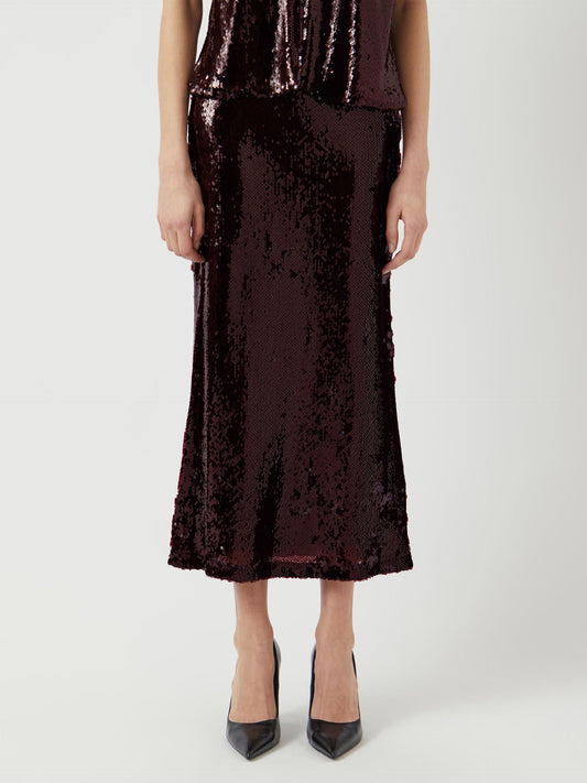 YAS Royalina Sequin Skirt