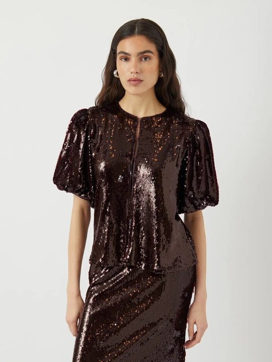 YAS Royalina Sequin Top