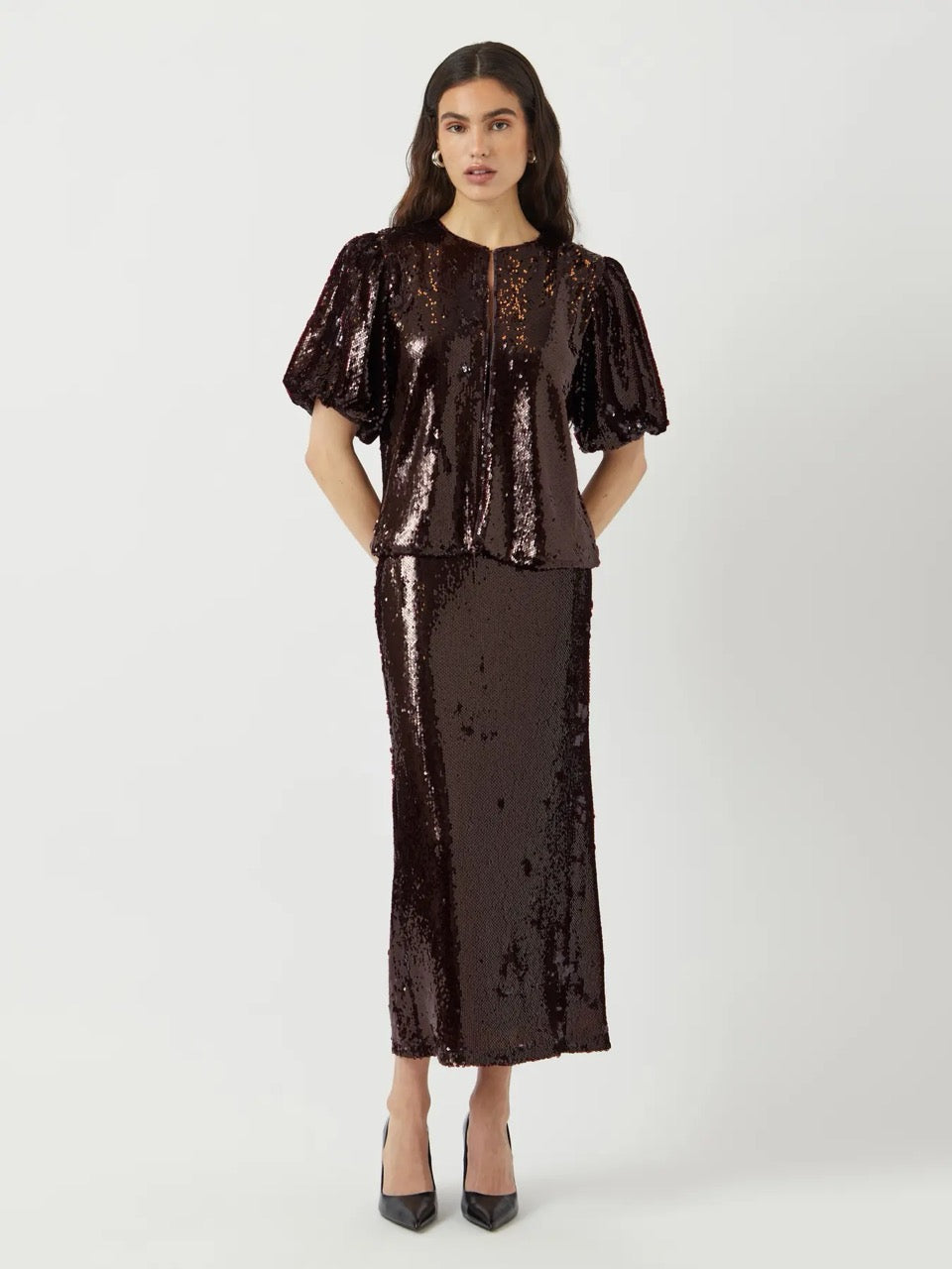 YAS Royalina Sequin Top