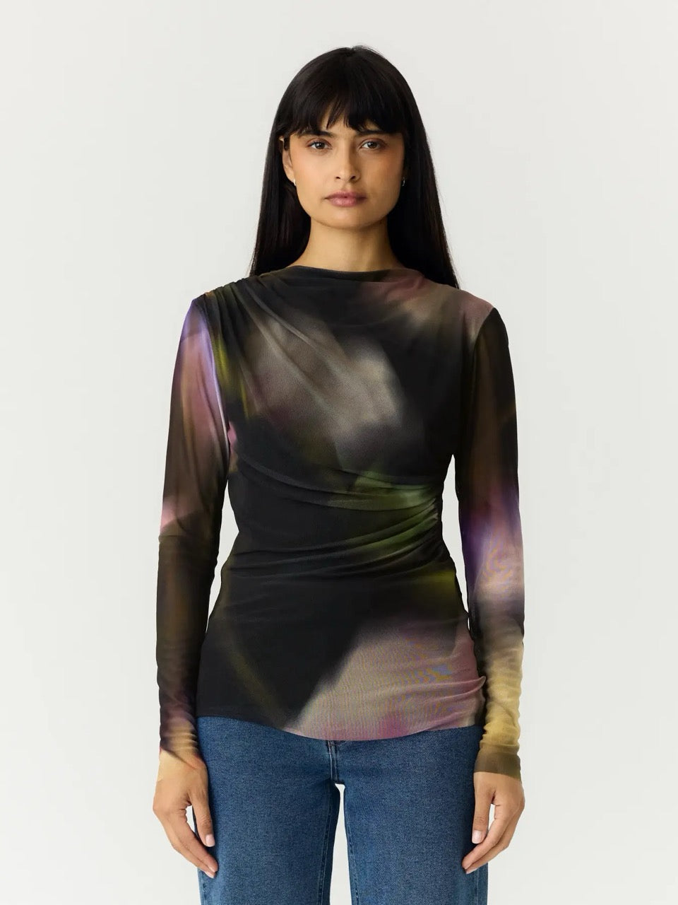 YAS Shama Mesh Top