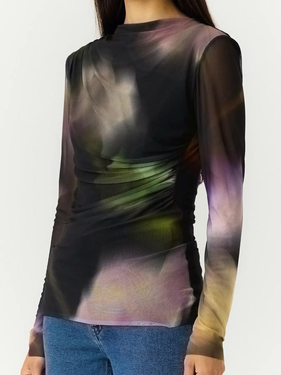 YAS Shama Mesh Top