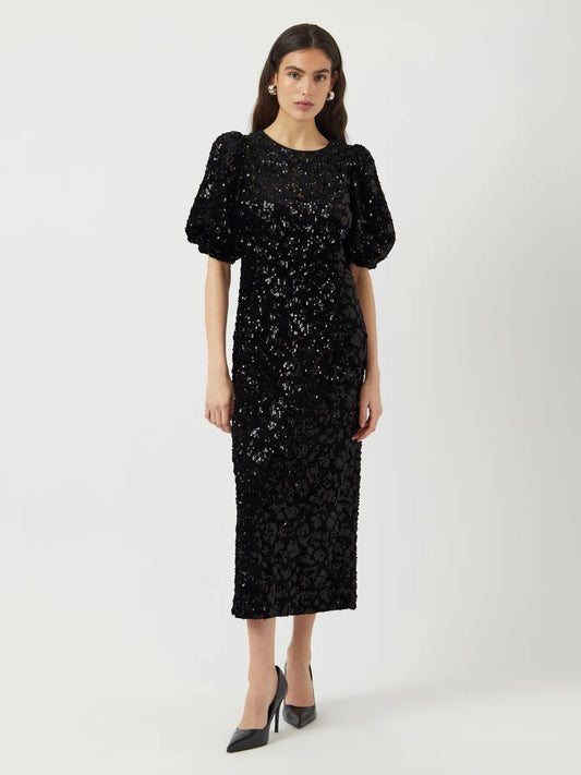 YAS Sofie Sequin Midi Dress