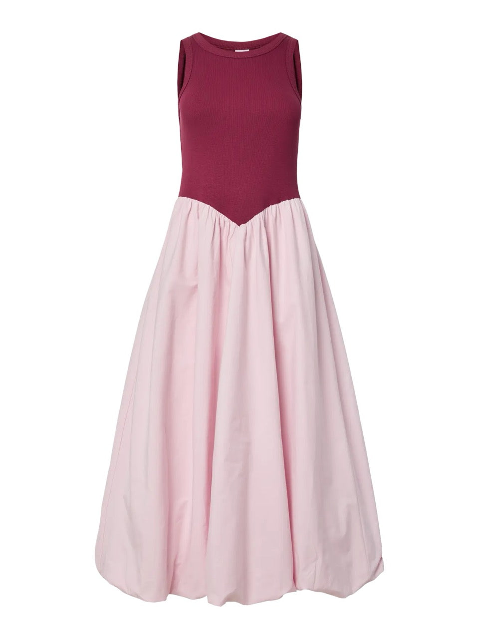 YAS Miri Bubble Long Dress