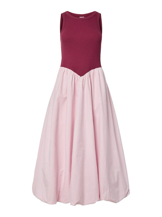 YAS Miri Bubble Long Dress